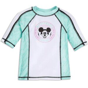 Disney Mickey Mouse Rash Guard Swim Shirt Sun Protection Toddler Kids Size 3 NEW